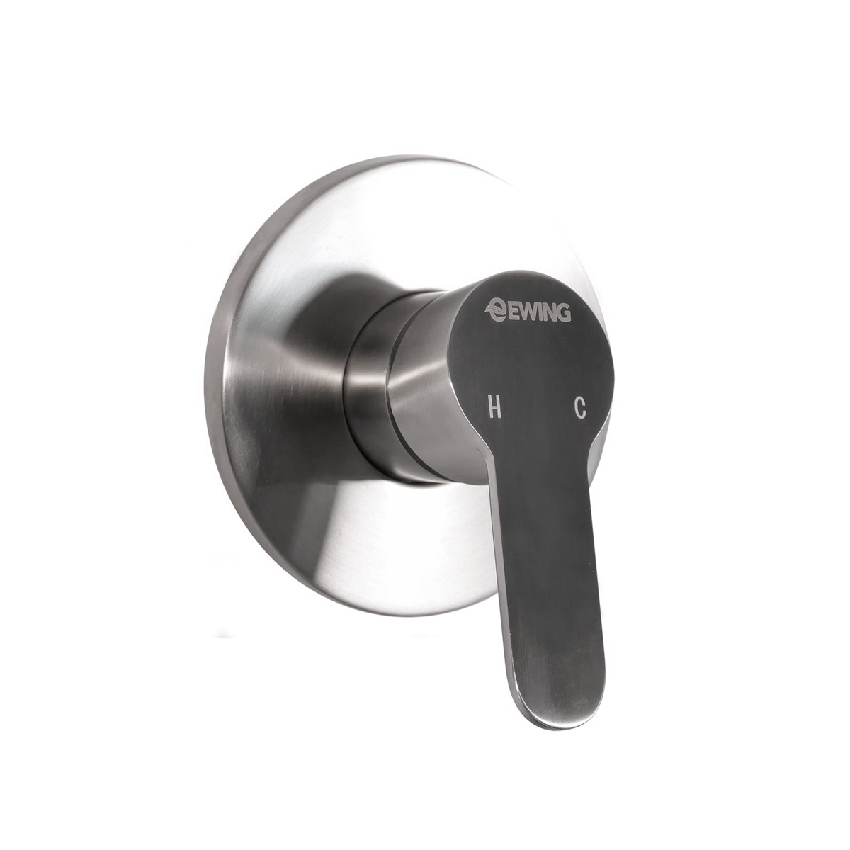 Platinum Shower Bath Mixer – Stainless Steel - Ewing Industries